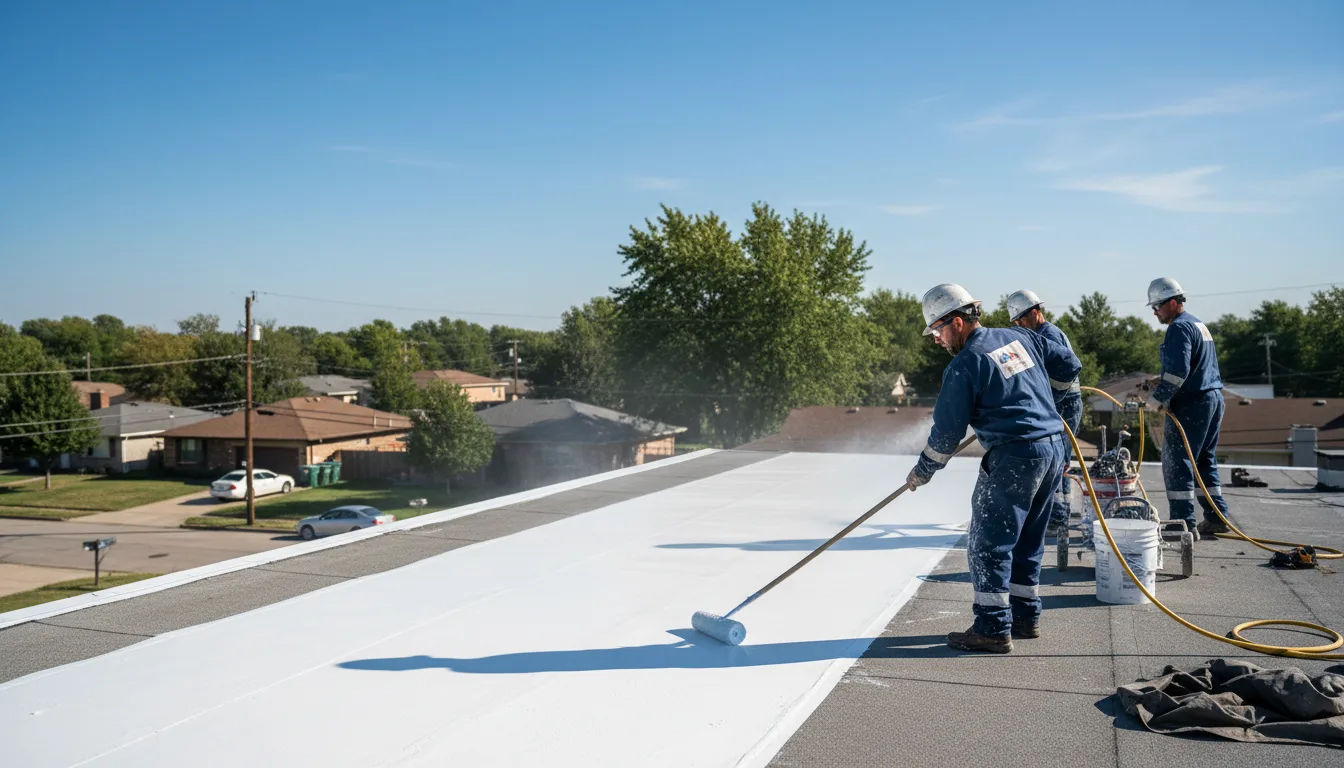 Commercial roof coating in Gladys, VA near me